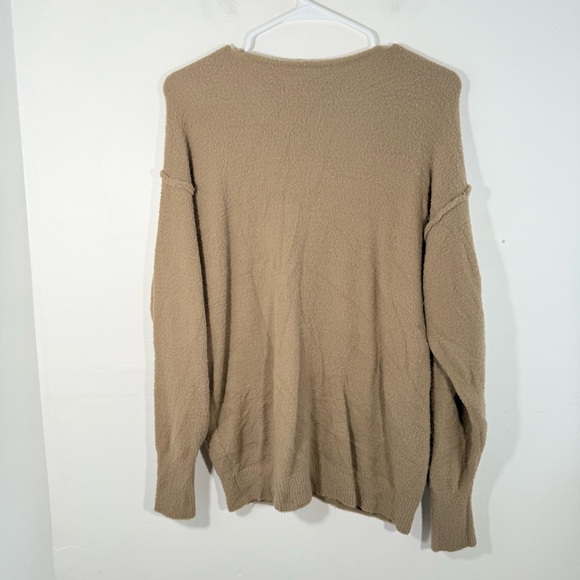 Wilfred Free Hush Knit Shitake V Neck Super Soft Slouchy Oversized Sweater XS - Picture 13 of 15